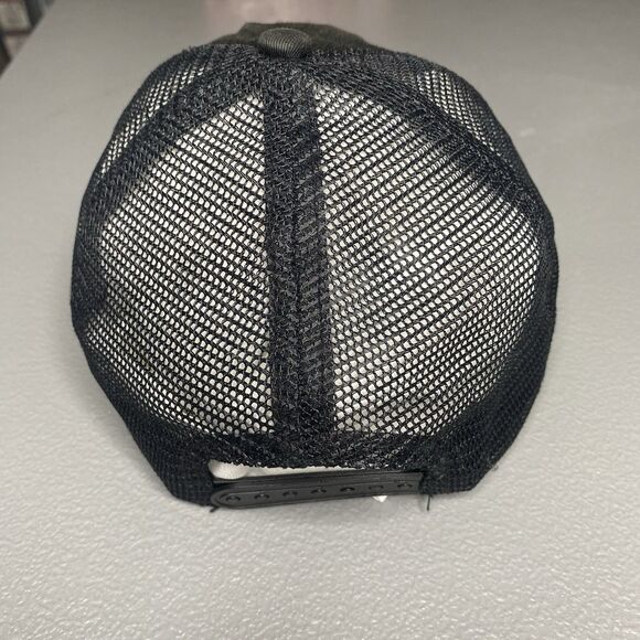 John Deere Snapback Trucker Hat Cap Mesh Back Black Yellow Adjustable - Picture 6 of 6